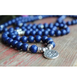 Mala-Kette mit Lapislazuli – 108 Perlen für Meditation & innere Klarheit