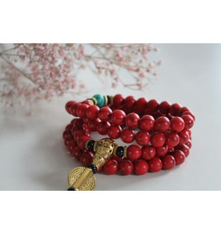 Traditionelle Jaspis-Armband mit Traditionelle Mala mit 108 Perlen| Heilstein Schmuck