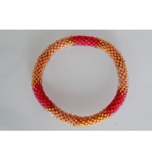 Handgefertigtes Glasperlenarmband aus Nepal – Tradition