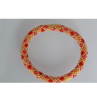 Handgefertigtes Glasperlenarmband aus Nepal – Tradition