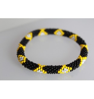 Handgefertigtes Glasperlenarmband aus Nepal – Tradition