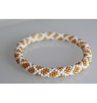 Handgefertigtes Glasperlenarmband aus Nepal – Tradition