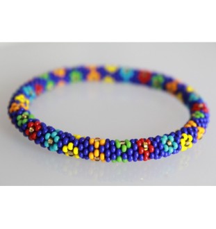 Handgefertigtes Glasperlenarmband aus Nepal – Tradition