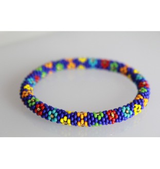 Handgefertigtes Glasperlenarmband aus Nepal – Tradition