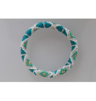Handgefertigtes Glasperlenarmband aus Nepal – Tradition