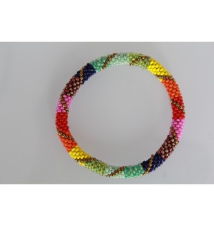 Handgefertigtes Glasperlenarmband aus Nepal – Tradition