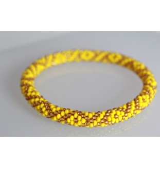 Handgefertigtes Glasperlenarmband aus Nepal – Tradition