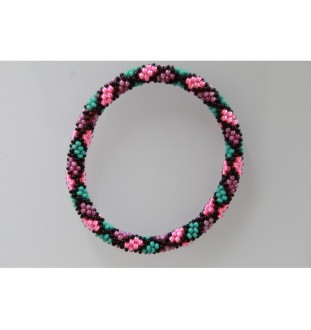 Handgefertigtes Glasperlenarmband aus Nepal – Tradition