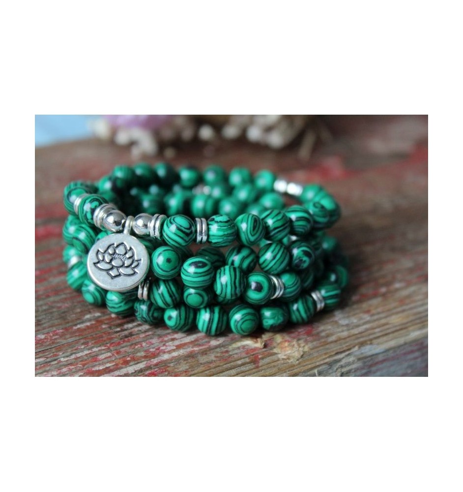 Malachite Mala Bracelet – Harmony & Inspiration | Glückskristall.de