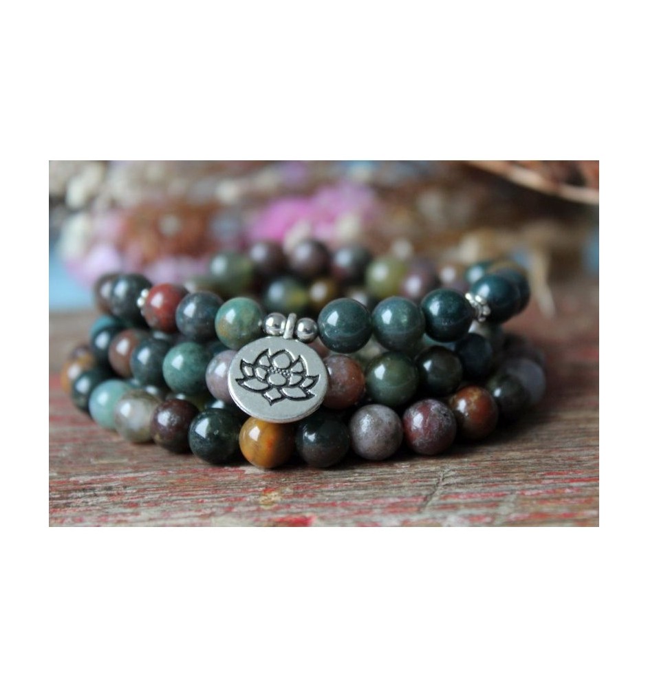 Mala Bracelet Agate – Security & Positive Energy | Glückskristall.de