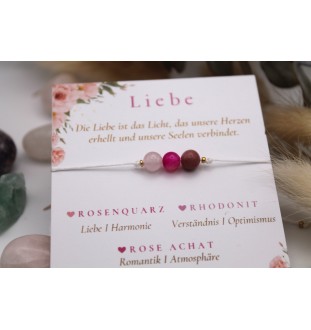 Personalisiert Armband  Edelstein - Liebe