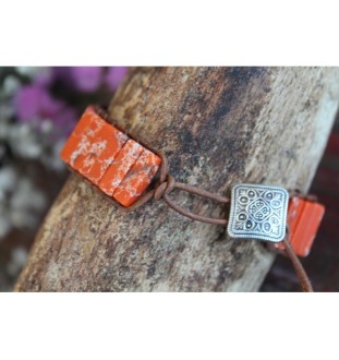 Jaspis Armband Boho – Handgemachter Edelstein Schmuck | Glueckskristall