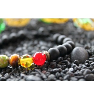 7 Chakra Bracelet made of Lava Beads – Energy, Balance & Spiritual Healing