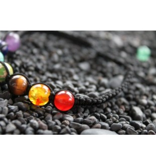 7 Chakra Bracelet made of Lava Beads – Energy, Balance & Spiritual Healing