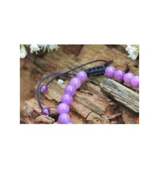 7 Chakra Amethyst Bracelet – 8mm beads for inner balance and clarity