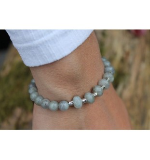 Labradorite pearl bracelet for intuition and creativity | Spiritual bracelet