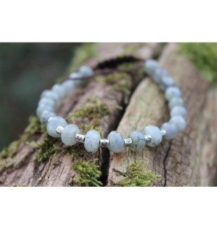 Labradorite pearl bracelet for intuition and creativity | Spiritual bracelet