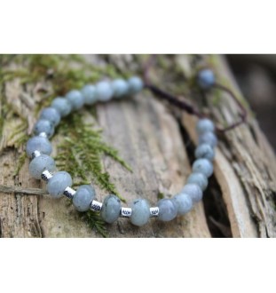 Labradorite pearl bracelet for intuition and creativity | Spiritual bracelet