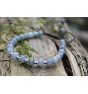 Labradorite pearl bracelet for intuition and creativity | Spiritual bracelet