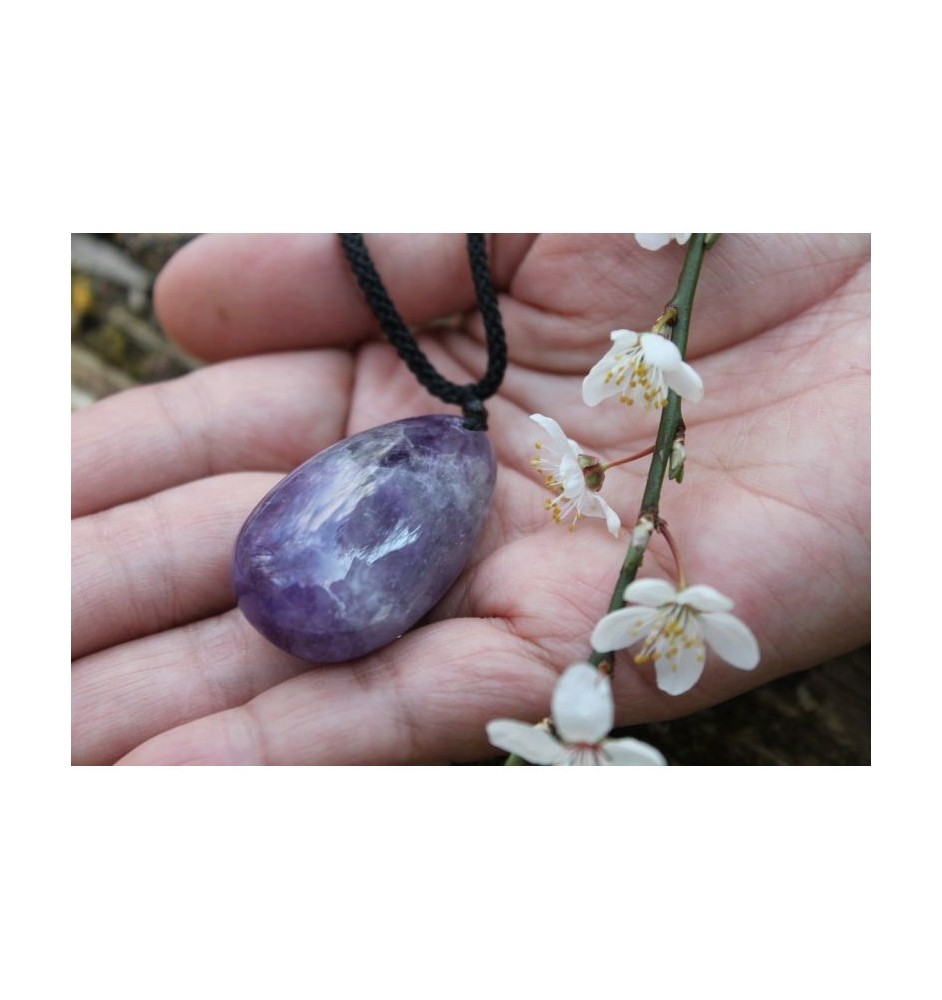 Amethyst Teardrop Necklace – Calming Energy & Unique Design