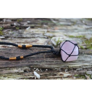 Handmade Rose Quartz Necklace – Promotes Love & Emotional Healing