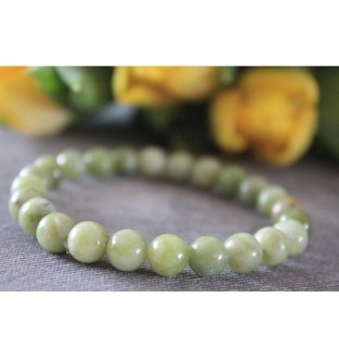 Jade Bracelet – Natural Jade Beads in Soft Green | Protective Bracelet