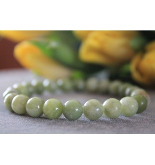 Jade Bracelet – Natural Jade Beads in Soft Green | Protective Bracelet