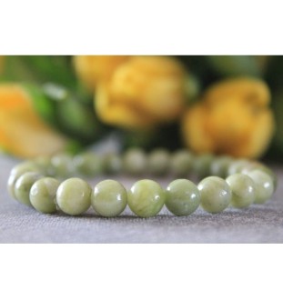 Jade Bracelet – Natural Jade Beads in Soft Green | Protective Bracelet