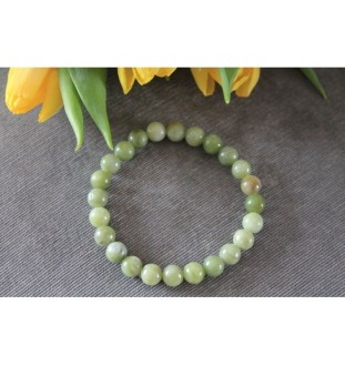 Jade Bracelet – Natural Jade Beads in Soft Green | Protective Bracelet