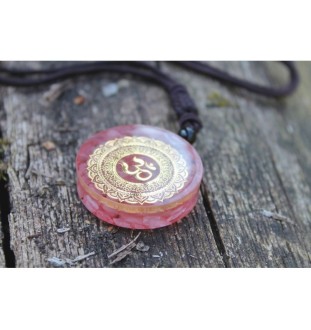 Orgonite Necklace with OM Symbol~Peace, Positive Energy & Meditation