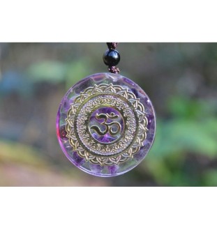 Orgonite Necklace with OM Symbol~Peace, Positive Energy & Meditation