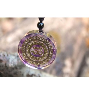 Orgonite Necklace with OM Symbol~Peace, Positive Energy & Meditation