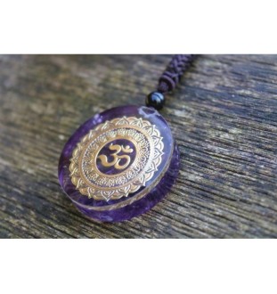 Orgonite Necklace with OM Symbol~Peace, Positive Energy & Meditation