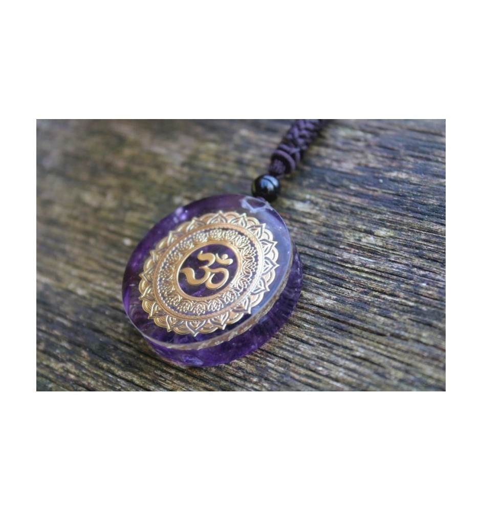 Orgonite Necklace with OM Symbol~Peace, Positive Energy & Meditation