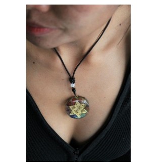 Orgonite necklace with star symbol – for peace of mind