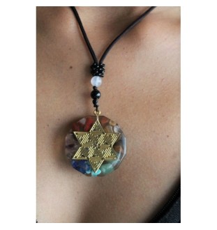 Orgonite necklace with star symbol – for peace of mind