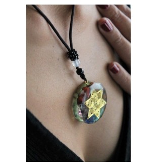 Orgonite necklace with star symbol – for peace of mind