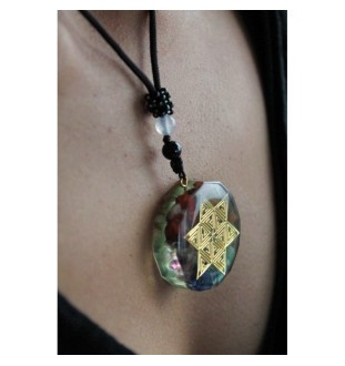 Orgonite necklace with star symbol – for peace of mind