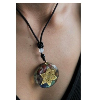 Orgonite necklace with star symbol – for peace of mind