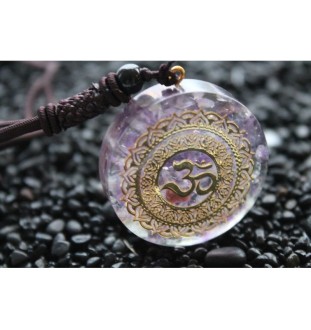 Orgonite Necklace with OM Symbol~Peace, Positive Energy & Meditation