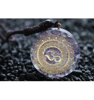 Orgonite Necklace with OM Symbol~Peace, Positive Energy & Meditation