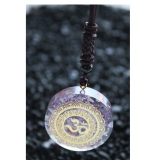 Orgonite Necklace with OM Symbol~Peace, Positive Energy & Meditation