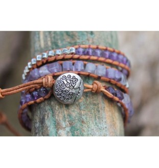 Amethyst-Armband – Handgefertigt, spirituell & stilvoll 💜