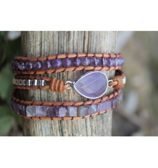 Amethyst-Armband – Handgefertigt, spirituell & stilvoll 💜