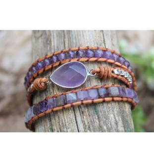 Amethyst-Armband – Handgefertigt, spirituell & stilvoll 💜