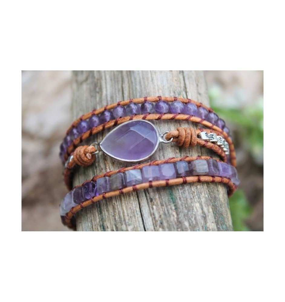 Amethyst-Armband – Handgefertigt, spirituell & stilvoll 💜