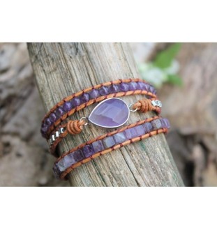 Amethyst-Armband – Handgefertigt, spirituell & stilvoll 💜