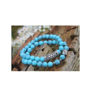 Turquoise bead yoga bracelets – protection, energy and style combined