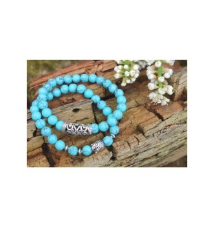 Turquoise bead yoga bracelets – protection, energy and style combined