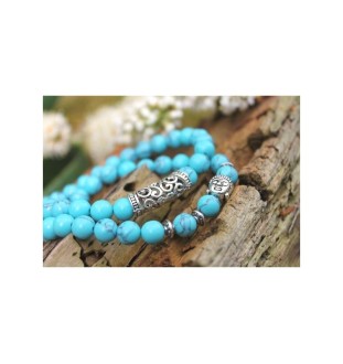 Turquoise bead yoga bracelets – protection, energy and style combined